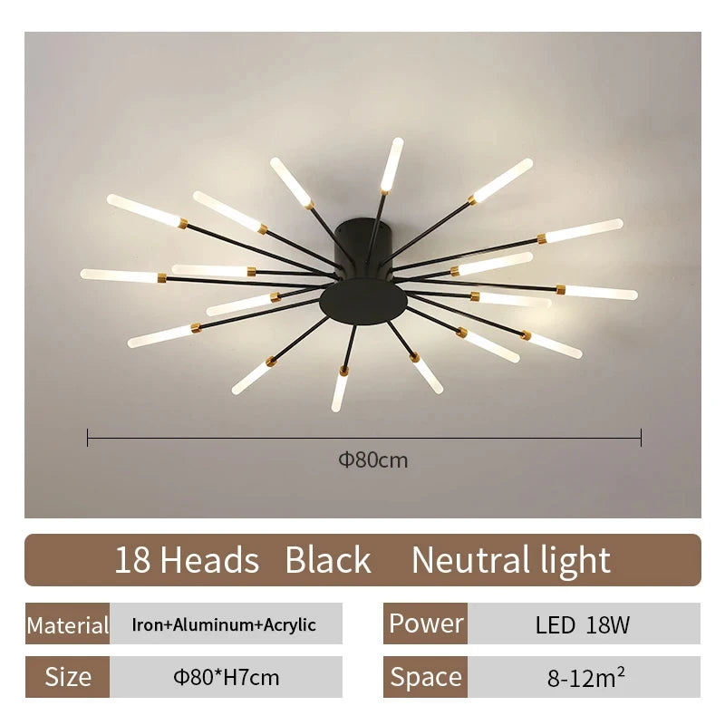 Modern LED Ceiling Lamp Living Room Dining Bedroom Ceiling Chandelier Lights Nordic Design Home Decor Indoor Lighting
