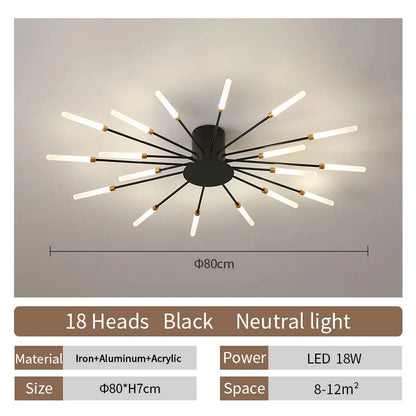 Modern LED Ceiling Lamp Living Room Dining Bedroom Ceiling Chandelier Lights Nordic Design Home Decor Indoor Lighting