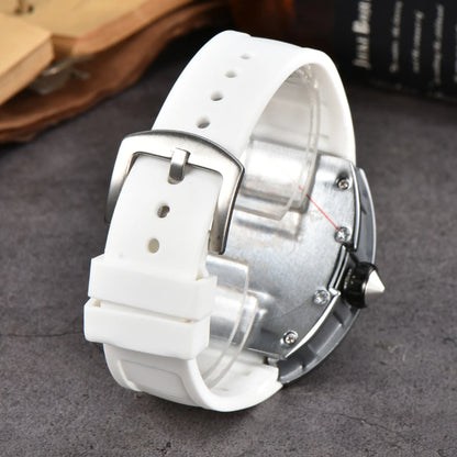 2026 New Hengbolong Diamond Quartz Watch Men's Fashion Koi Pattern with Calendar Watch
