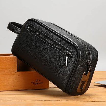 Men's Clutch Bag Fingerprint Lock Anti-theft Large Capacity Clutch Bag Wallet Business Men's Bag