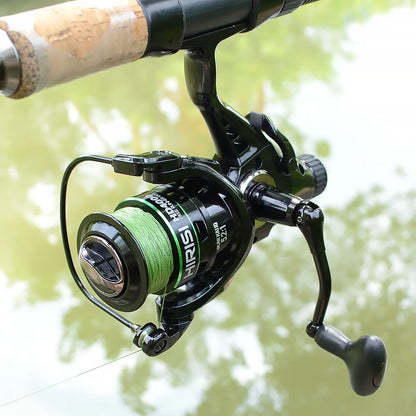 Hirisi Carp Fishing Spinning Reel 15-20KG Max Drag 5.2:1 Gear Ratio Metal Spool Waterproof Smooth Heavy Duty HD4000