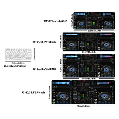 Radio Dj Large Professional Game Mouse Pad Keyboard Gamer Office Accessories Desk Mat Anime XXL Anti-Slip Desktop Mat Floor Mats