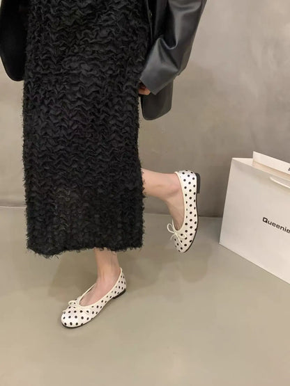YNPO Fashion Silk Women Ballet Flats Shoes Luxury Designer Shallow Female Round Toe Butterfly-Knot Ladies Slides Shoes