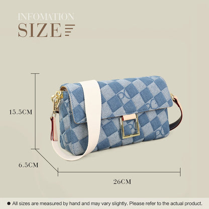PATSY PG GARIS 2026 Women's Latin American Style Shoulder Bag New Cowboy Splicing Design All-season Suitable Crossbody Bag