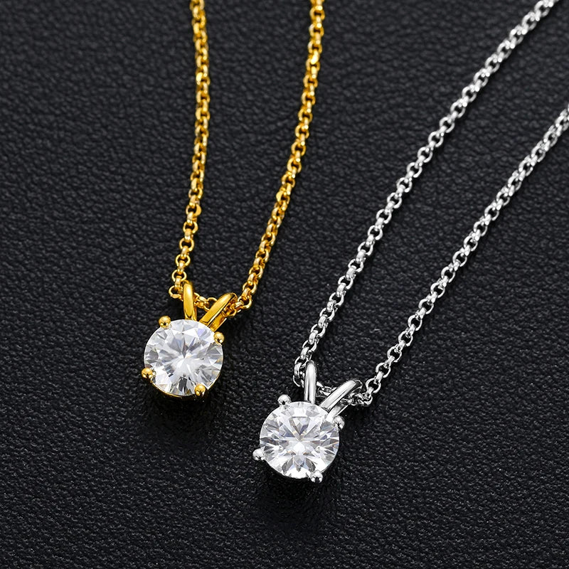 Special Price 3-15CT Moissanite Pendant Necklace With Certificate For Women Original Real 925 Silver Solitaire Wedding Jewelry