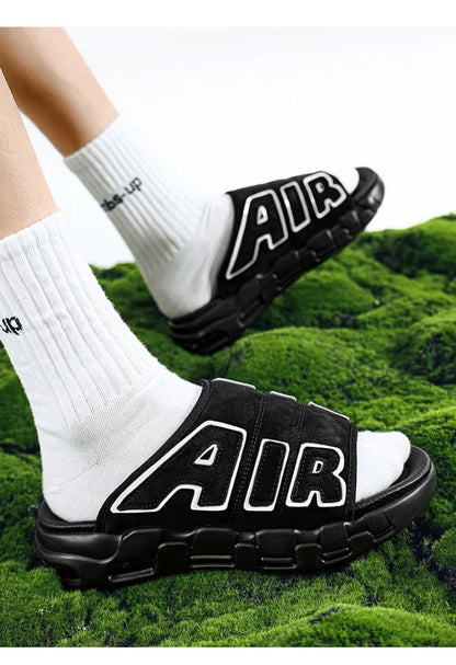 Men's Slippers 2025 Summer Breathable Slippers Large Fashion Platform Casual Shoes for Men New Light Sneakers Zapatos De Hombre