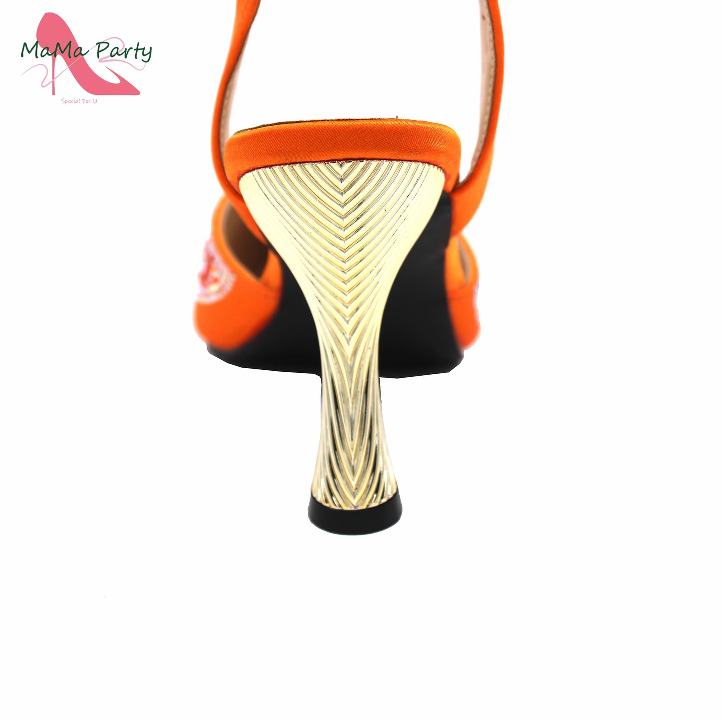 Peach Color New Arrivals Nigerian Women Shoes and Bag Set High Quality Super High Heels for Garden Party