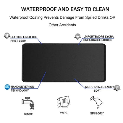 Hacker mouse pad game player mouse pad rubber non-slip table mat game accessories computer professional keyboard pad oversized