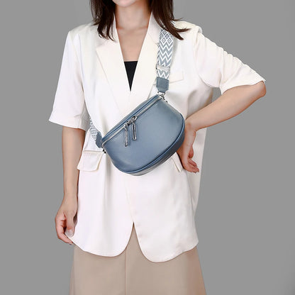 High Quality Cow Leather Women Shoulder Crossbody Bags 2023 Luxury Solid Genuine Leather Small Handbag Female Messenger Tote Sac