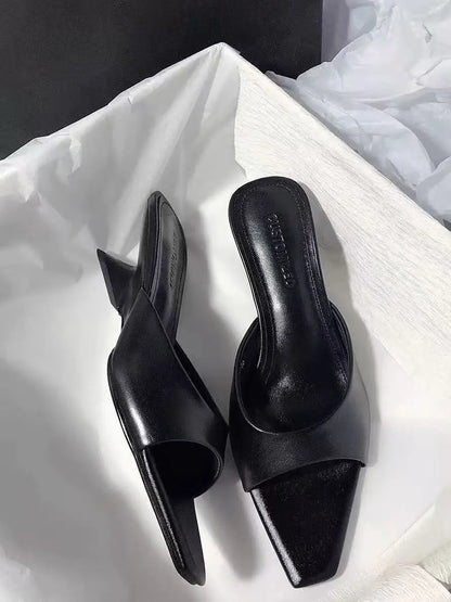 Elegant Women's Slippers Heeled Designer Shoes Woman Sandals Luxury Party Flip Flops Fashion Dress Walking Mujer De Sandalias