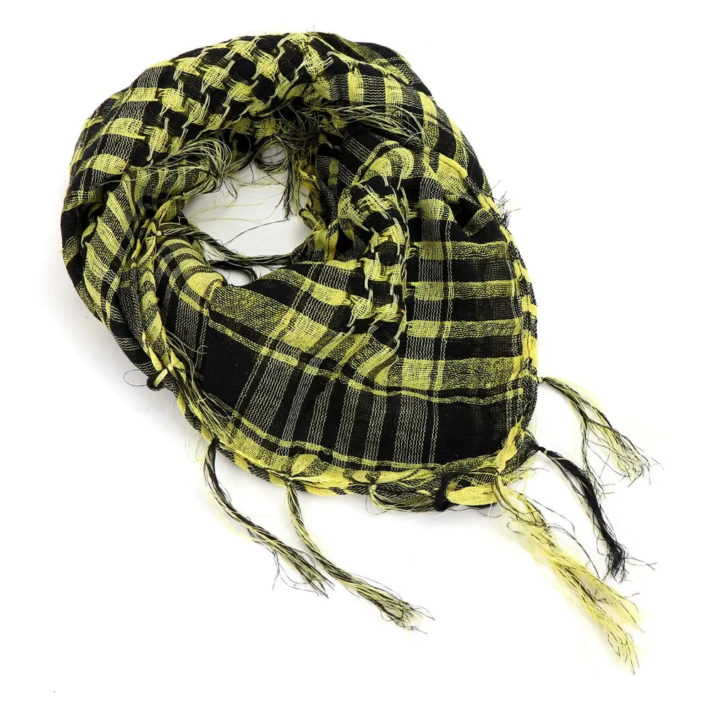 2024 New Military Tactical Desert Hijab Scarf Muslim Headscarf Islam Arab Keffiyeh Head Neck Scarves Wrap for Men and Women