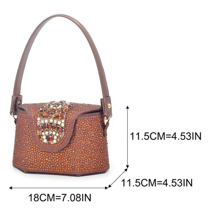 Italian Shoe and Bag Set Designer Wedding Nigerian Wedding Matching Shoe and Bag with Rhinestone Luxury Woman Shoes