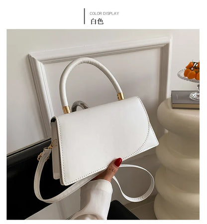 Texture Small Bag for Women, New Trend This Year Solid Color Crossbody Bag, Fashionable Hand-held Small Square Bags Trend