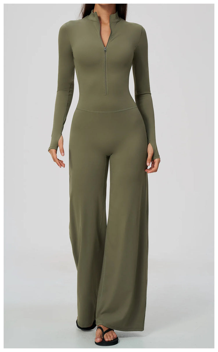 Summer Long Sleeve Yoga Suit Women's Tracksuits Gym Clothes Training Sportswear Fitness Sports Bodysuit Female Workout Overalls