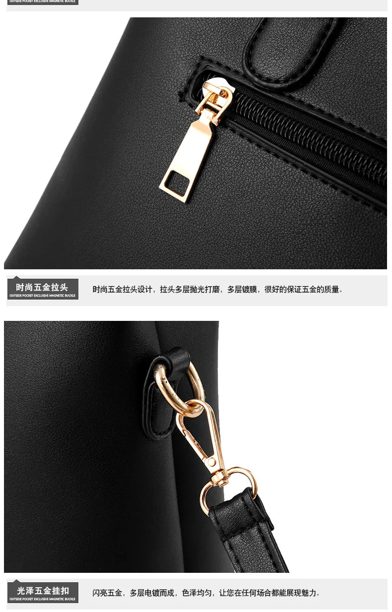 Luxury Handbags Women Bags Designer High-quality Leather Shoulder Bags for Women 2025 Casual Solid Color Purse and Handbags Sac