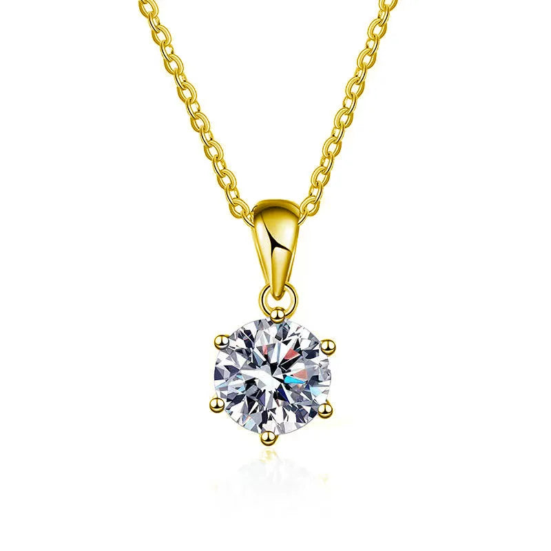 1-3ct D VVS1 Moissanite 925 Sterling Silver Necklace Pendant Luxury for Women Exquisite Wedding Jewelry Accessories Gifts