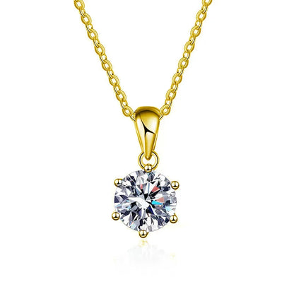 1-3ct D VVS1 Moissanite 925 Sterling Silver Necklace Pendant Luxury for Women Exquisite Wedding Jewelry Accessories Gifts