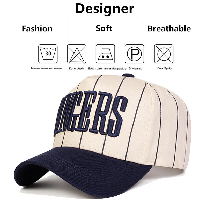 Unisex DINGERS Embroidery Baseball Caps Spring Autumn Outdoor Adjustable Casual Hats Sunscreen Hat Sports Cap