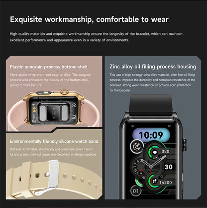2025 New AI Health Manager Smart Watch Men Blood Pressure Blood Oxygen Sports Bluetooth Call Waterproof Health SmartWatch