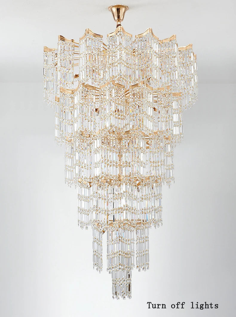 Nordic Luxury Ceiling Chandeliers Modern LED Crystal Pendant Lights for Bedroom Living Room Light Fixtures AC100-240V