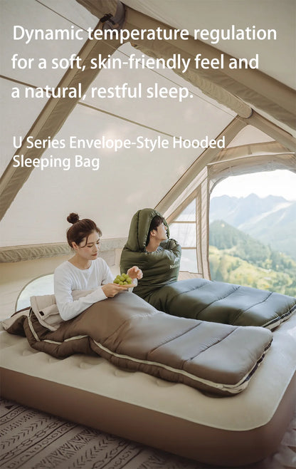 Naturehike Camping Sleeping Bag Ultralight Waterproof 4 Seasons Warm Envelope Type Sleeping Bag for Outdoor Hiking Backpacking