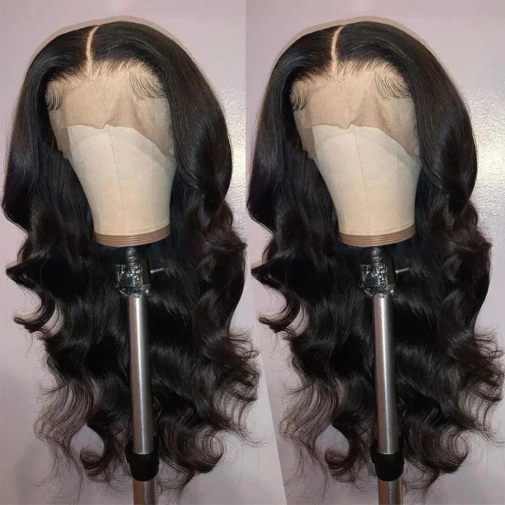 Body Wave ce Front Synthetic Wigs,Long Glueless Lace Front Wig with Pre Plucked Natrural Hairline and Baby Hair