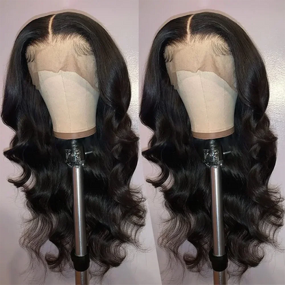 Body Wave ce Front Synthetic Wigs,Long Glueless Lace Front Wig with Pre Plucked Natrural Hairline and Baby Hair