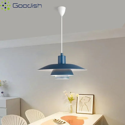Memphis flying saucer disc Simplicity Creative Lustre LED Pendant Lights Art Indoor Lamps for Bedroom Home Decoration Chandelier