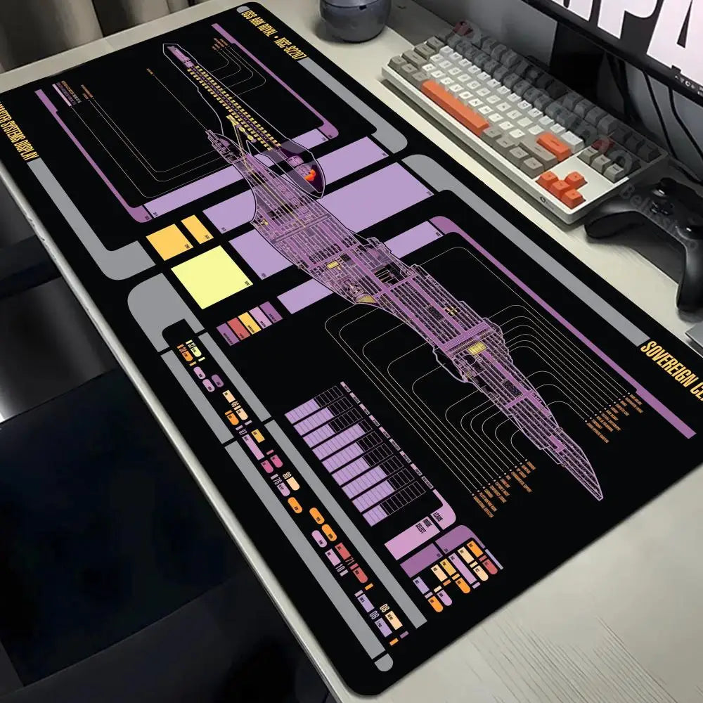 Large Gaming Pad XXL 1200x600 Computer Gamer Star Trek Mouse Pad Cartoon Keyboard Mouse Mat Desk Mouse Pad for PC Desk Pad