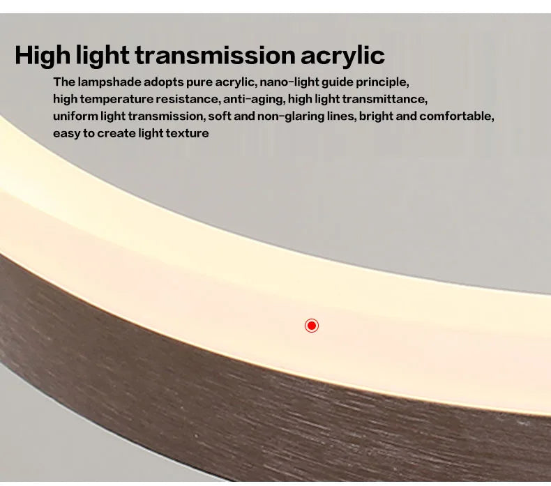 Mordern Minimalist Hign-end LED Pendant Lights Designer Circle Chandelier Home Rooms Decoration for Hall Living Lamping Fixtures