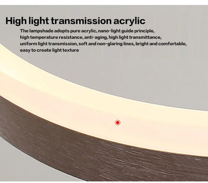 Mordern Minimalist Hign-end LED Pendant Lights Designer Circle Chandelier Home Rooms Decoration for Hall Living Lamping Fixtures