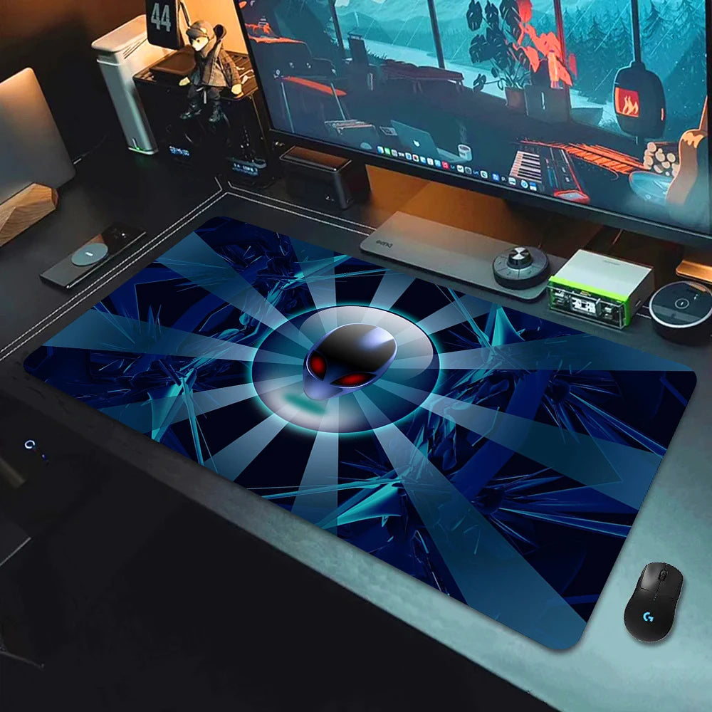 XXL Mouse Pad Computer Custom Desktop Mouse Pads Alienware LOGO Mousepad Natural Rubber Lauge Mouse Mat Anti-slip Soft Carpe