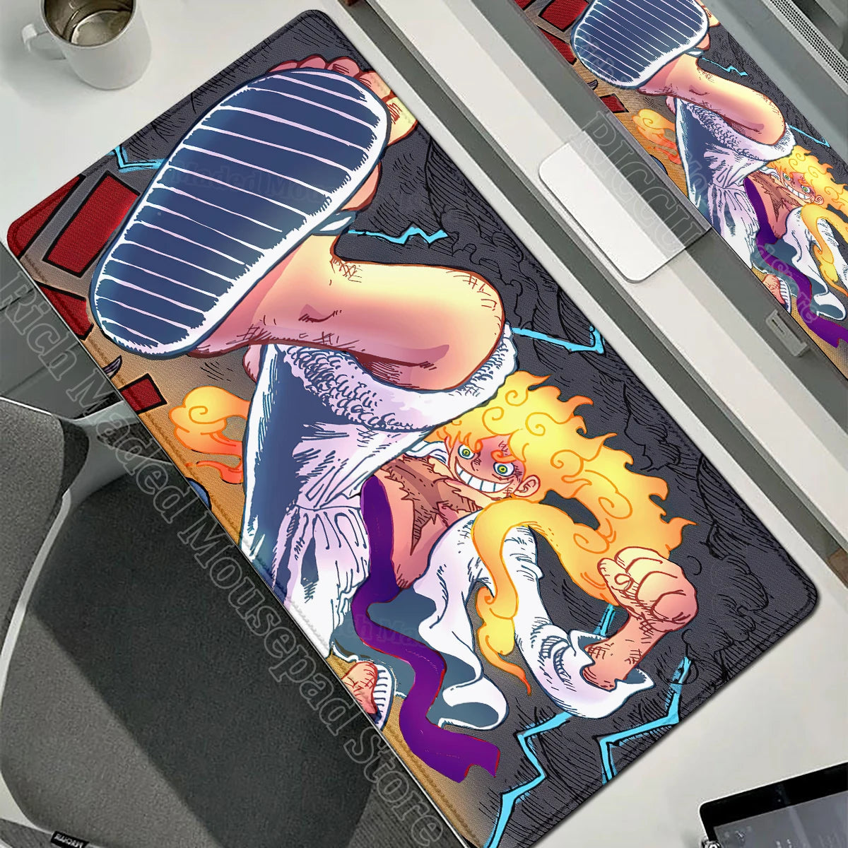 Anime Gamer Keyboard MouseMats One P-Piece Gaming Mouse Pad XXL Speed Rubber Cartoon Big Computer Desk Mat PC E-Sports Mousepad