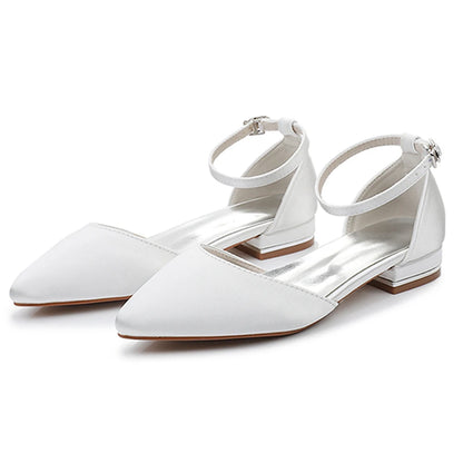 Crystal Queen Women Sandals Ladies Sexy Shoes Female Flats Point Toe Summer Shoes Casual Party Dress Flat