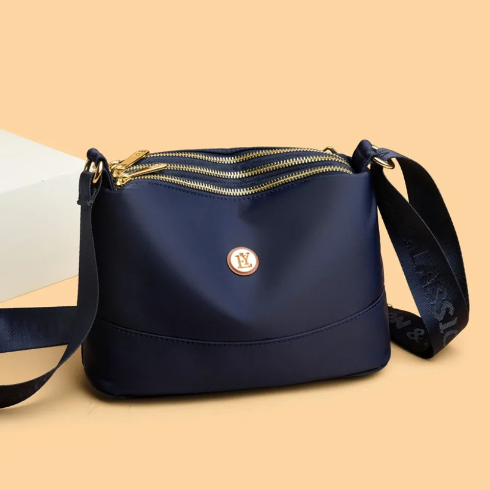 High Quality Women's Waterproof Nylon Multilayer Crossbody Bag Ladies Large Capacity Handbag Purse Female Shoulder Bags 3 Layers