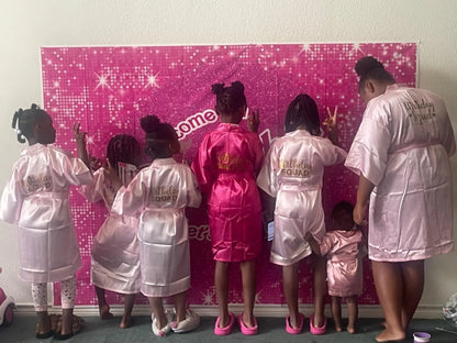 40 Pcs Girls Spa Party Supplies 10 Birthday Squad Princess Robe 10 Tote Bags 10 Headbands 10 Spa Masks for Birthday