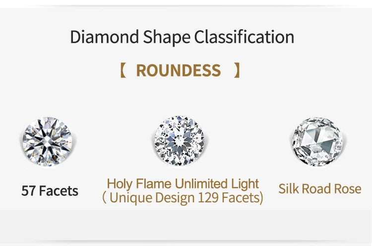 JEWELLWANG 18K Pure Gold Lab Grown Diamond Ring for Women 0.5-3.0ct D VVS Engagement/Wedding/6 Claws Luxury Synthetic Ring(IGI)
