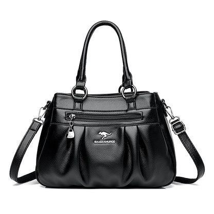 Three Layers Luxury Casual Tote Women Bag High Quality Leather Ladies Hand Bags for Women Big Shoulder Crossbody Bags Sac A Main