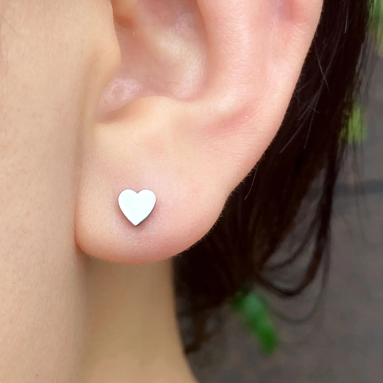 Minimalist Stainless Steel Earings Mini Heart Star Geometric Stud Earrings For Women Cute Cat Dog Flower Leaf Earrings Jewelry