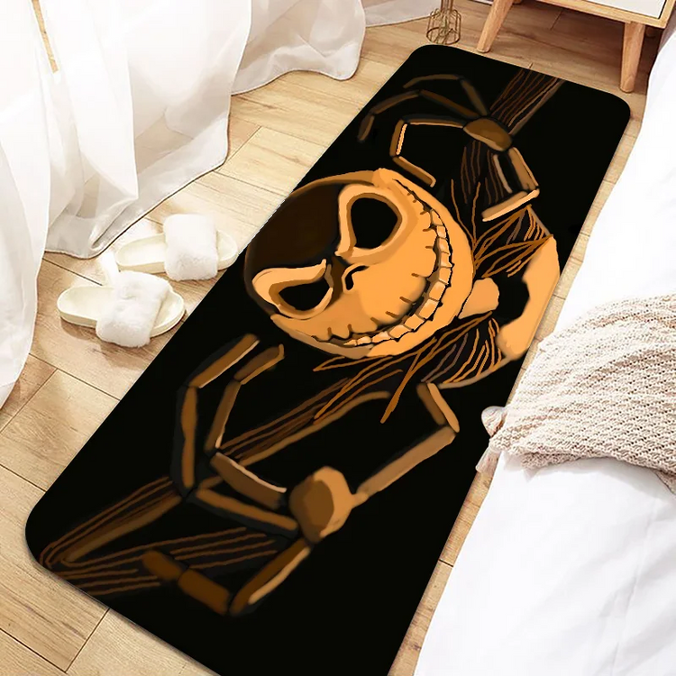 Jack Skellington Door Mat Entrance Non-slip Doormat Washable Kitchen Carpet Living Room Hallway Rugs Bathroom Bath Door Mats