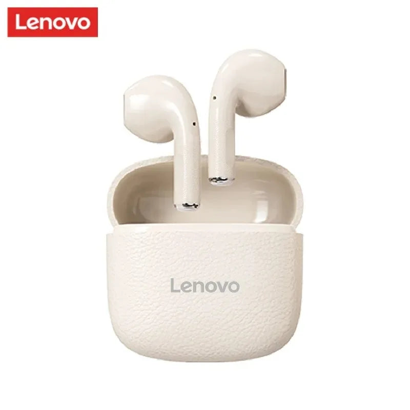 Original New Lenovo TWS Earphones EA166 Bluetooth V5.4 True Wireless Headphones Hi-Fi Sound Waterproof Headset Leather Texture