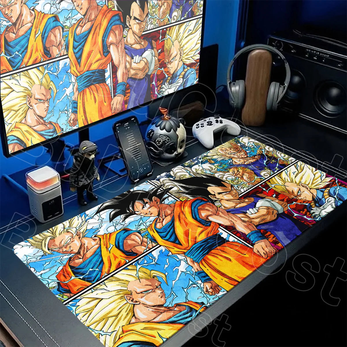 Dragon Ball Goku Anime Rubber Mousepad Speed XXL Gamer Laptop Stitch Edge Keyboard Mat Washable Durable Office Desk Pad Boy Gift