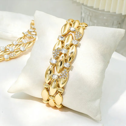 GZJPEI Elegant Crystal Zircon Jewelry Set For Women  Dubai Nigerian Bridal Wedding Party Jewellery Mother's Day Gift 2026 New