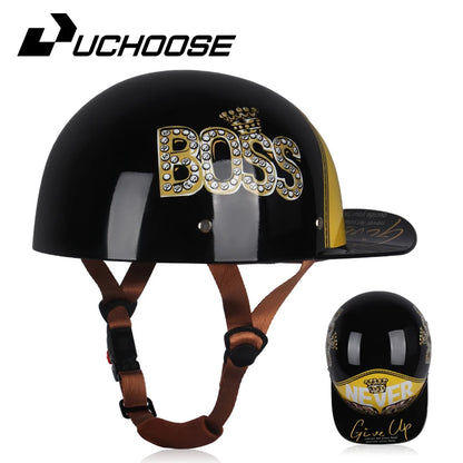 Vintage personalized men's and women's baseball caps motorcycle helmets ladybug helmets electric car baseball caps, half helmets