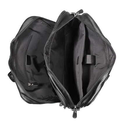 High Quality Genuine Leather Men Briefcase Business bag Crazy Horse Leather Large 17"inch Laptop Bag male Portfolio Office Case