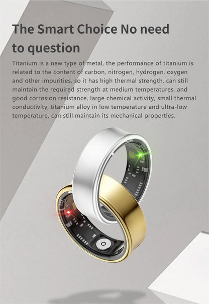2026 New IP68 Waterproof Smart Rings for Android iOS Heart Rate Blood Pressure Sleep Monitoring Motion Tracking  Men Women Gift