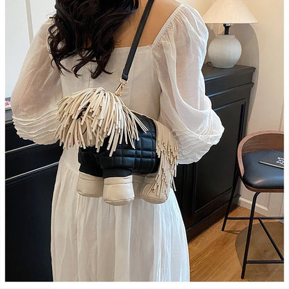Unique Designer Purse and Handbags for Women Leather Shoulder Bag High Quality 3D Dog Shape Wedding Evening Clutch Bag Party Bag