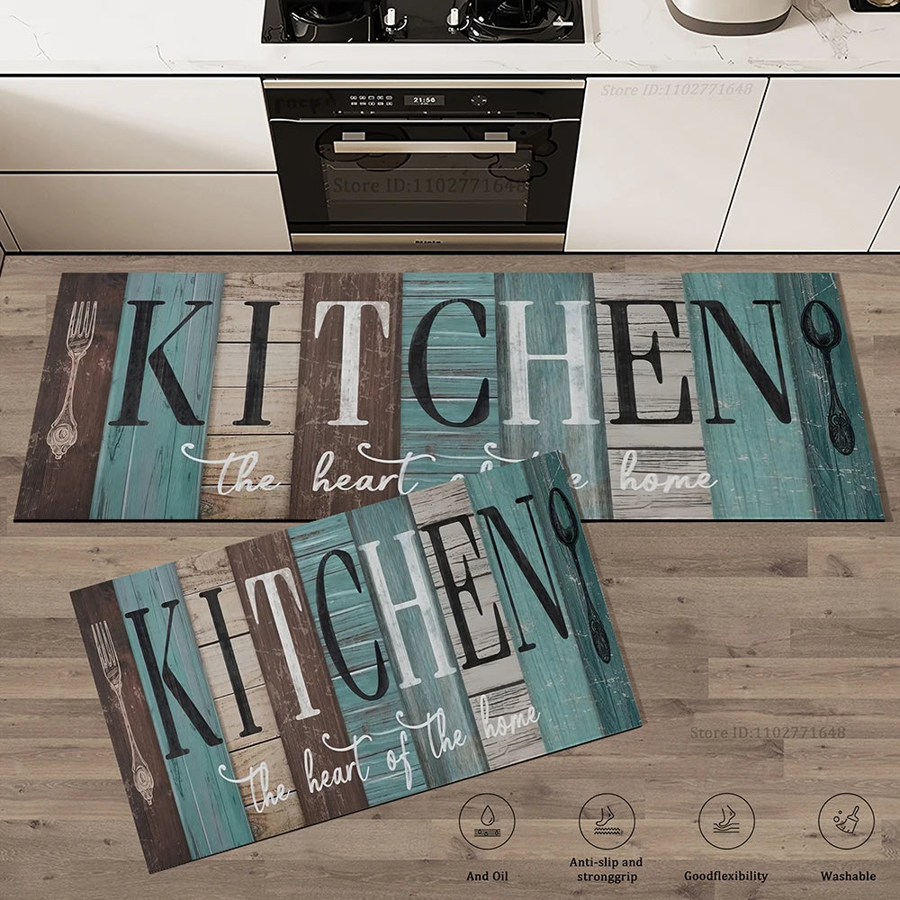 Kitchen Floor Mats Entrance Doormat Hallway Rug Bedroom Living Room Flannel Carpet Memory Foam Rugs Bedroom Decoration