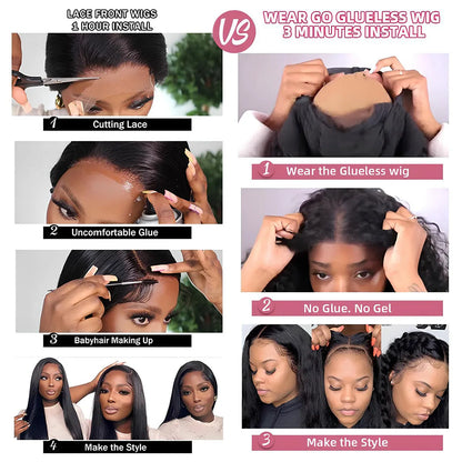 500 High Density Natural Black Body Wave Lace Front Wig Human Hair 13x4 13x6 HD Lace Front Wave Wigs Glueless Wig Ready to Wear