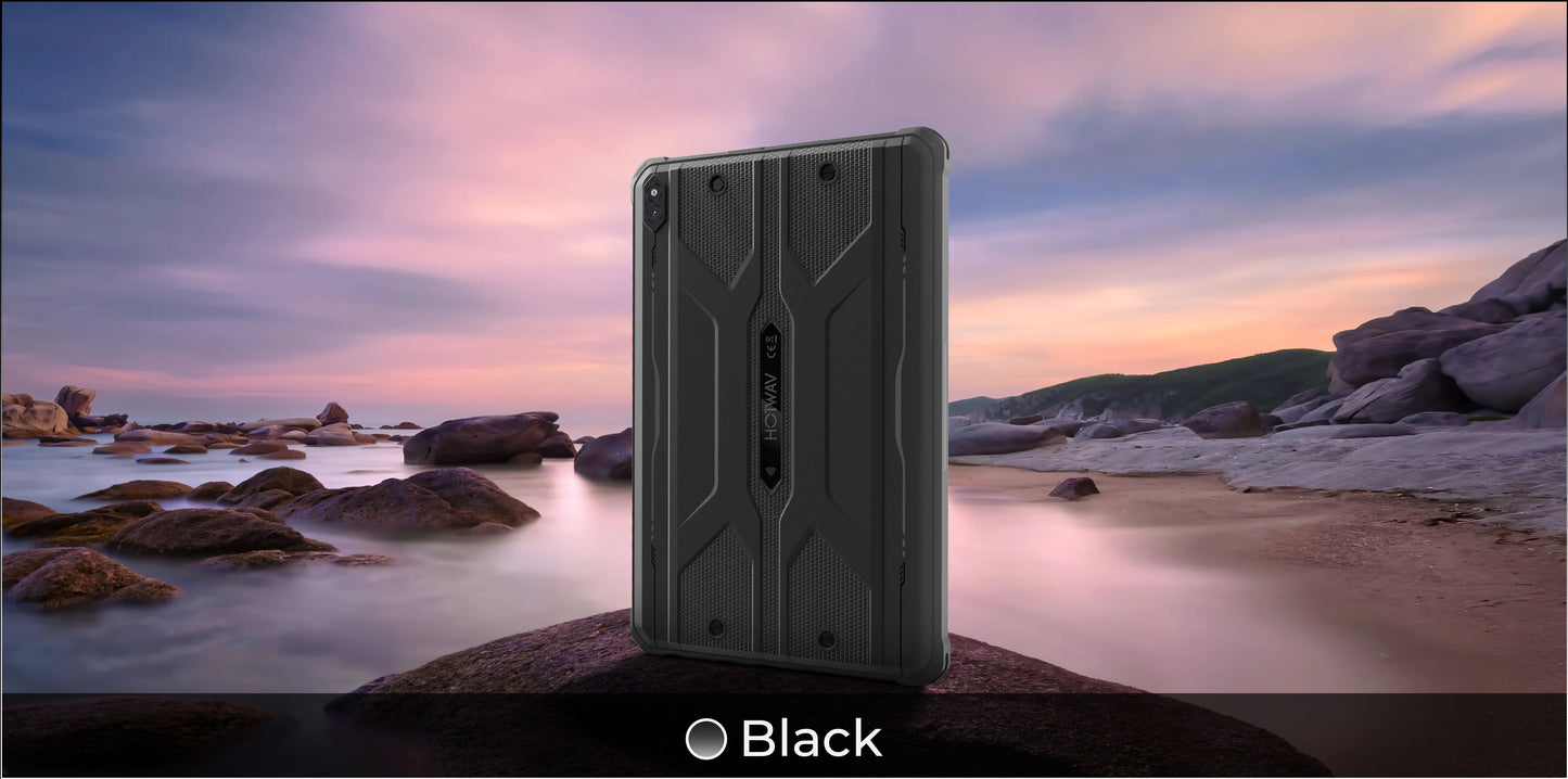 HOTWAV R10 Pro Rugged Tablet 10800mAh Massive Battery 10.1'' HD+ Display Octa-core Pad Android 14 8GB/16GB Expansion RAM 256GB ROM 13MP + 5MP Camera 4G Global Tablet PC